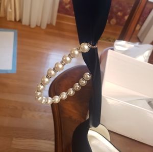 Navy ballerina flats